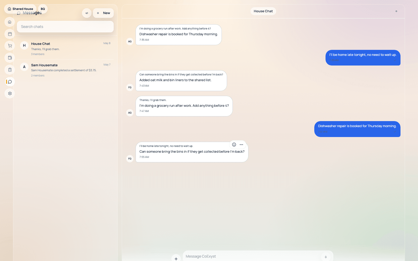 Messaging Hub screenshot