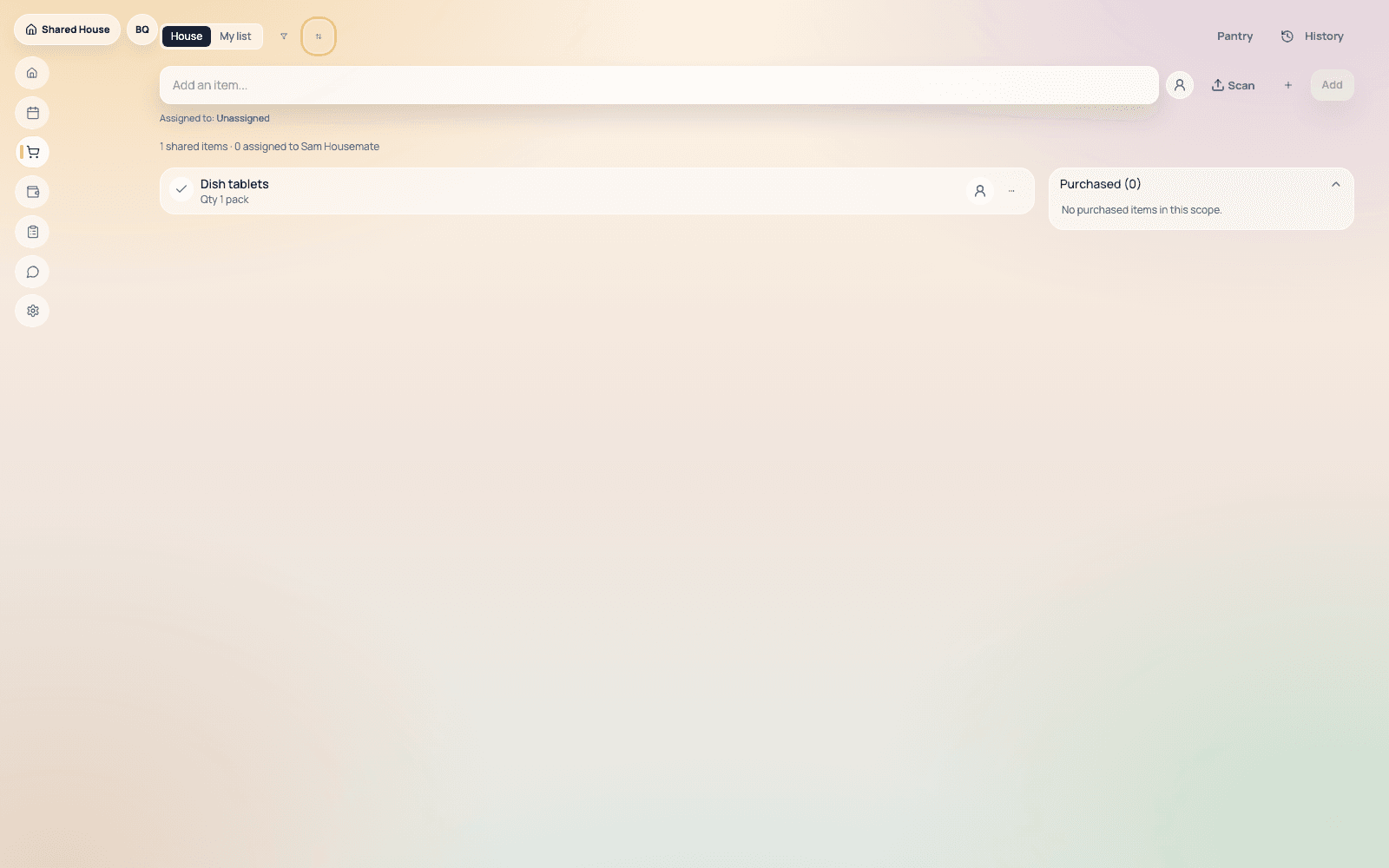 Shopping Lists screenshot